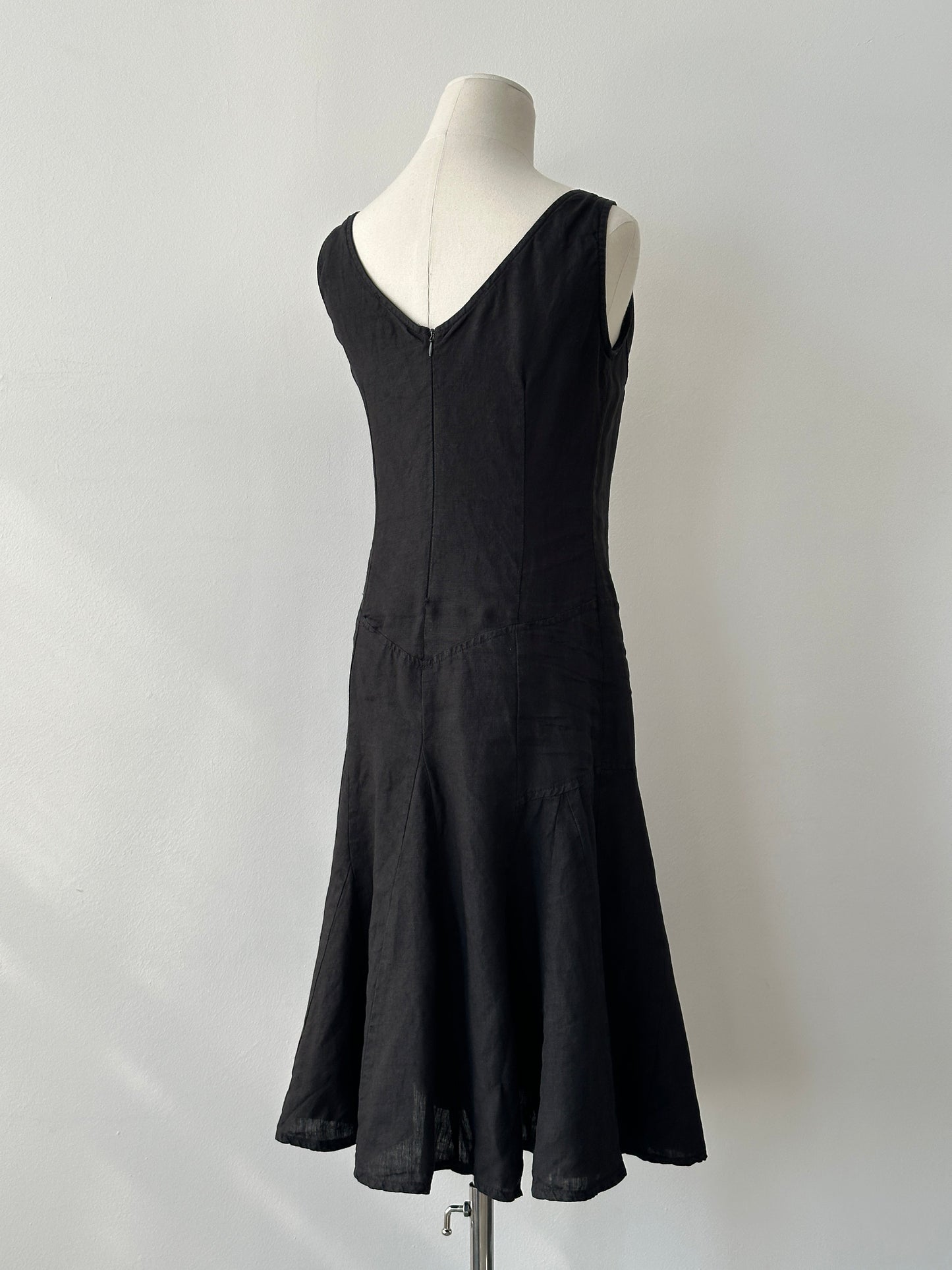 Italian Vintage 1990s Pure Linen Dress - S