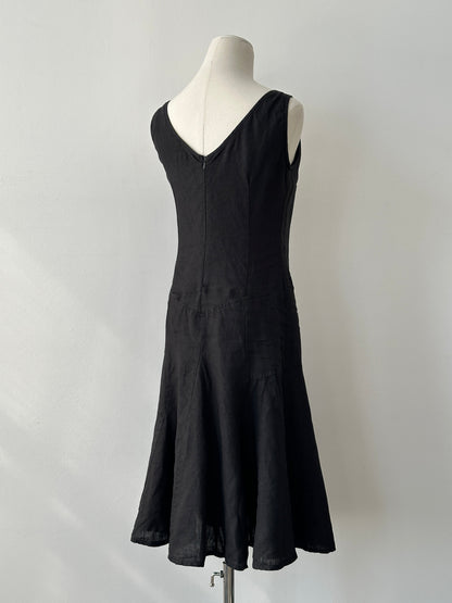 Italian Vintage 1990s Pure Linen Dress - S