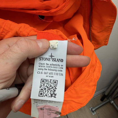 Stone Island David TC Parka Jacket (L) | Large, Orange