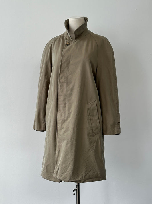 Aquascutum 1980s Single Breasted Trench Coat - S-M