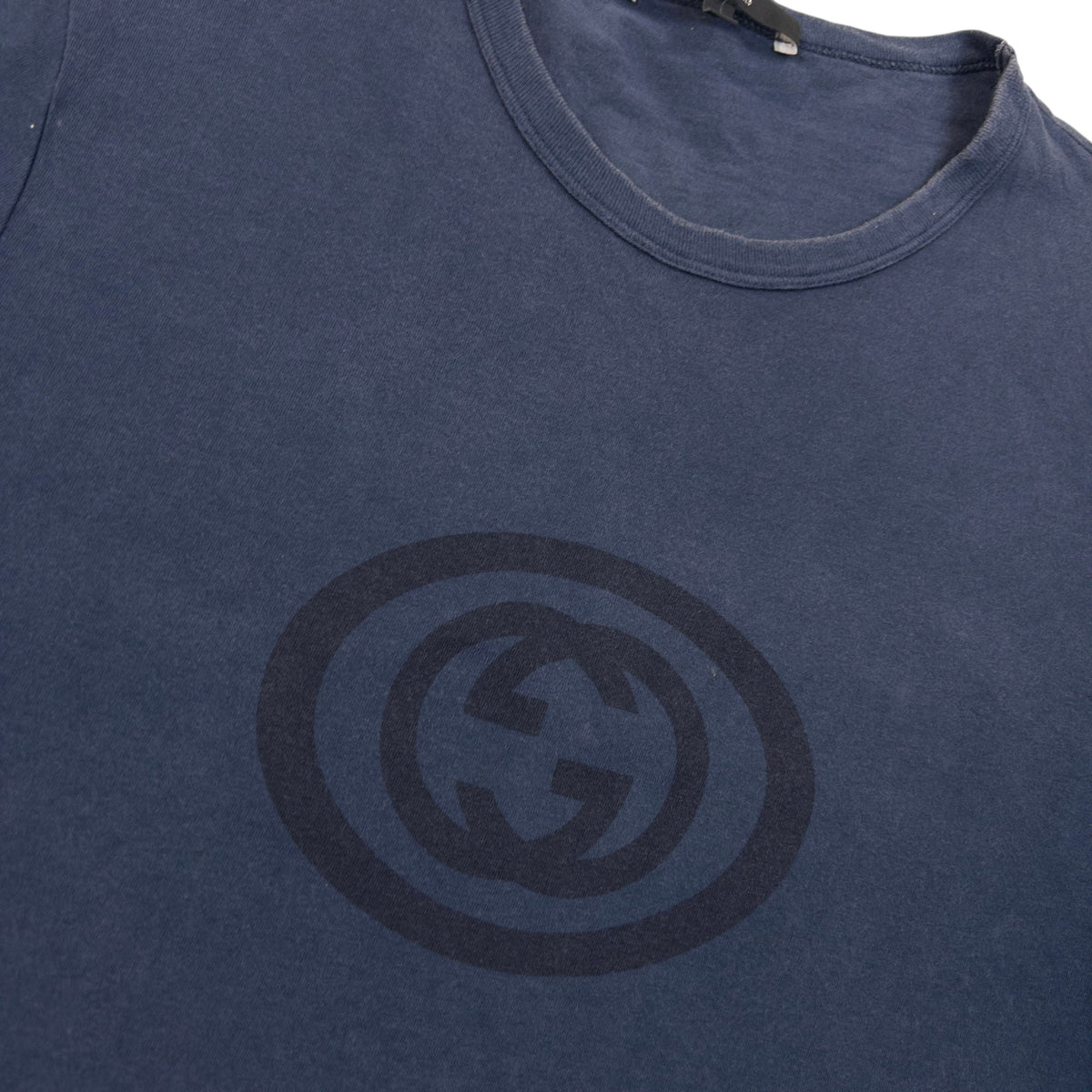 Vintage 2000s Gucci Logo T Shirt Size S | Small, Blue