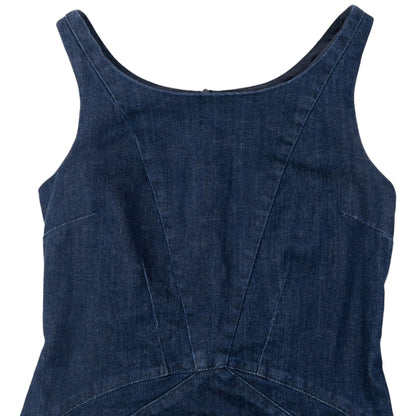 Vintage 2000s Armani Jeans Denim Dress Womens Size S | Small, Navy