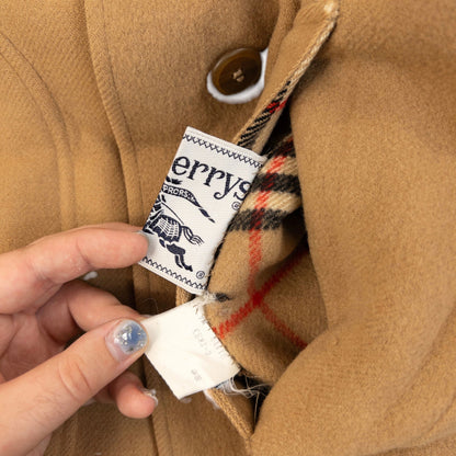 Vintage 90s Burberry Nova Check Reversible Wool Jacket Size M | Medium, Brown