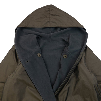 Vintage 2000s Issey Miyake Windcoat Reversible Fleece Rain Jacket Size M | Medium, Grey