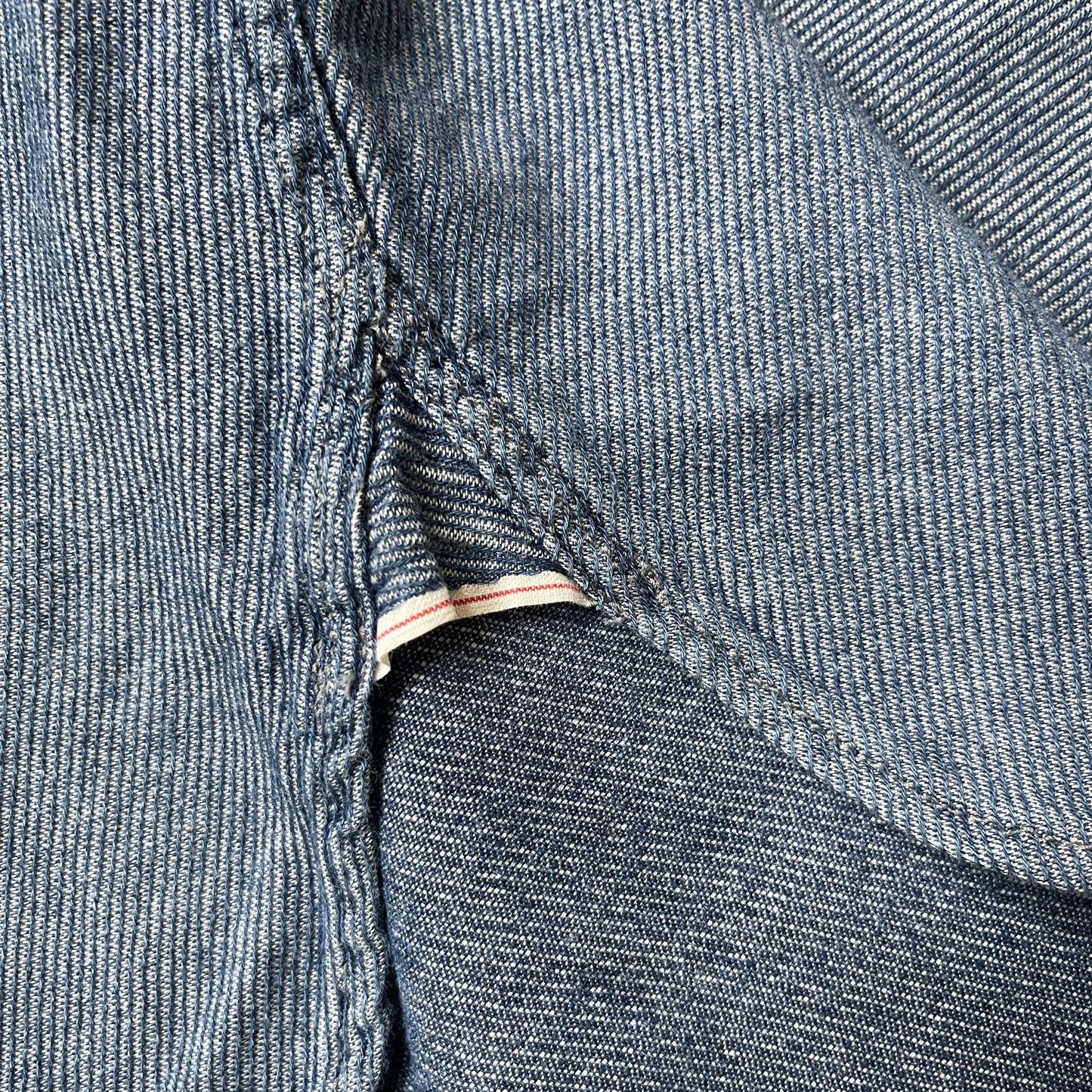 Evisu Script Denim Long Sleeve Shirt - L