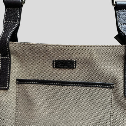 Gucci 00’s Canvas + Leather Crossbody Logo Bag