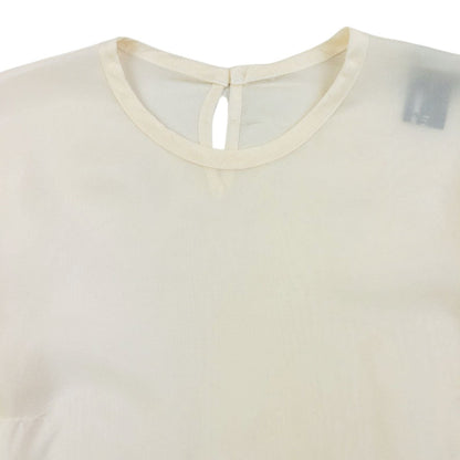 Vintage 2000s Comme Des Garçons Tricot Sheer Blouse Womens Size S | Small, Cream