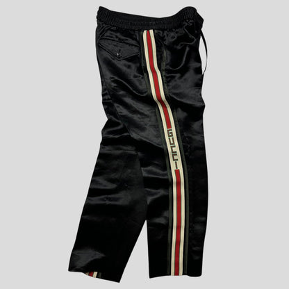 Gucci 2017 Striped Logo Acetate Tracksuit Trousers - IT48 (M) | Default Title, Black