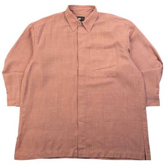 Vintage 2000s Issey Miyake Long Sleeve Button Up Shirt Size L | Large, Beige