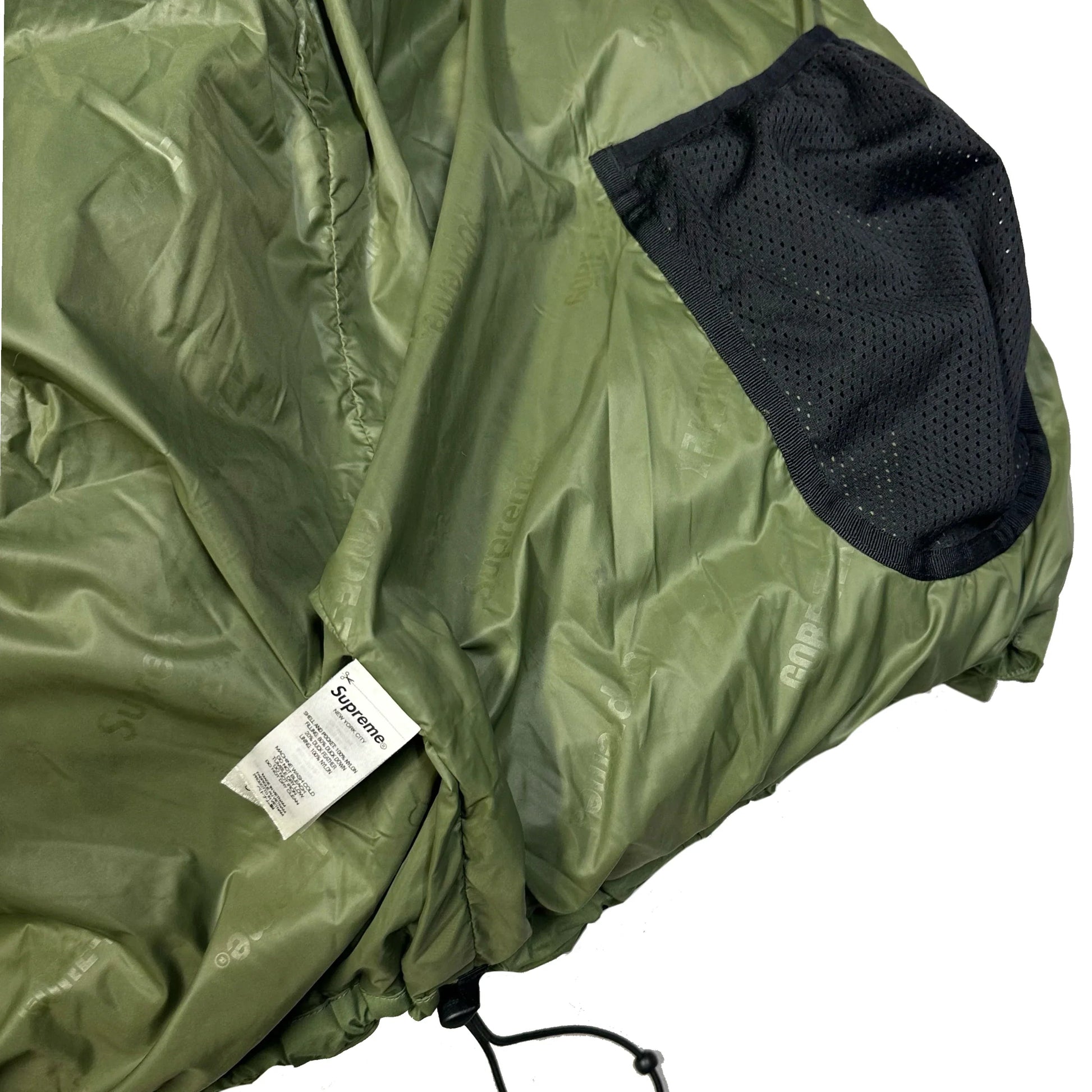 Supreme Gore-Tex Down Puffer Jacket In Olive Green (L) | Large, Green