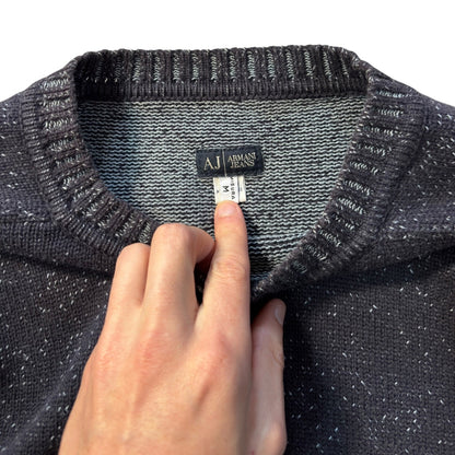 Armani Jeans 00’s Cotton Knit Two Tone Jumper M | Medium, Multicoloured