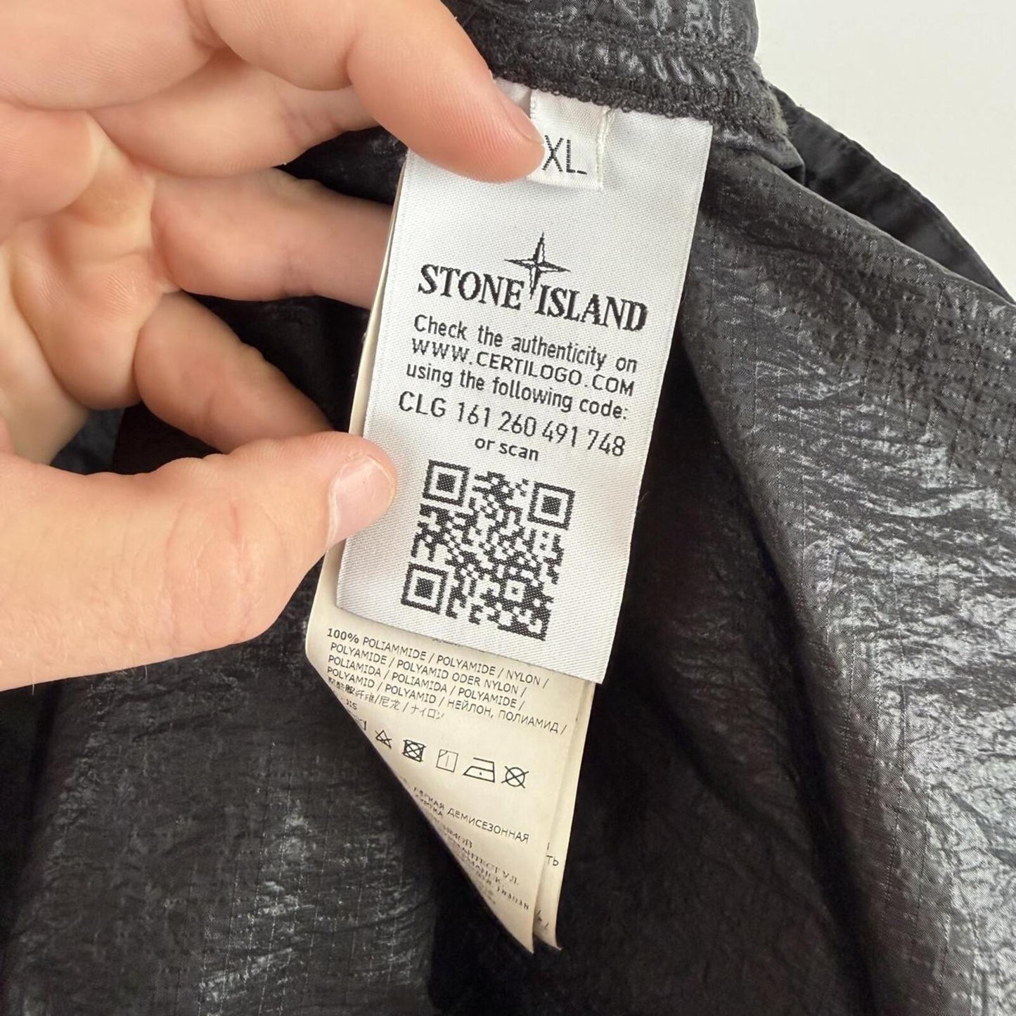 Stone Island Nylon Ripstop Overshirt Black (XL) | Extra Large, Black