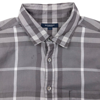 Vintage Burberry Nova Check Long Sleeve Button Up Shirt Size M