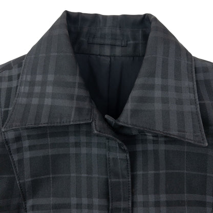 Vintage Burberry Nova Check Button Up Jacket Womens Size M | Medium, Black