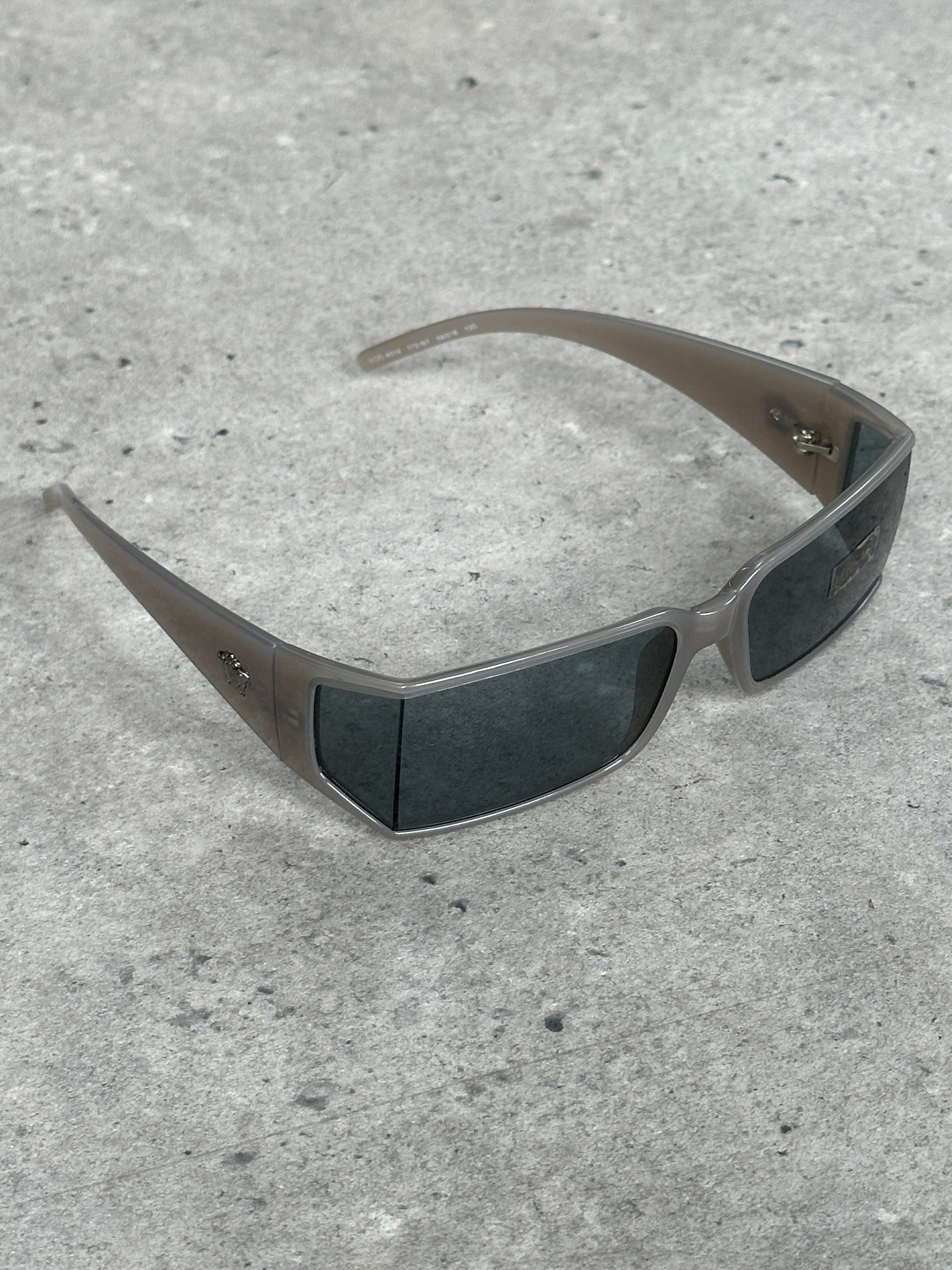 Versace 2000s Recangular Medusa Logo Sunglasses