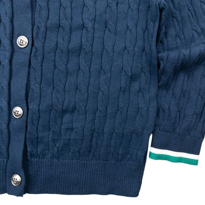 Vintage 2000s Burberry Blue Label Cable Knit Cardigan Womens Size S | Small, Multicoloured