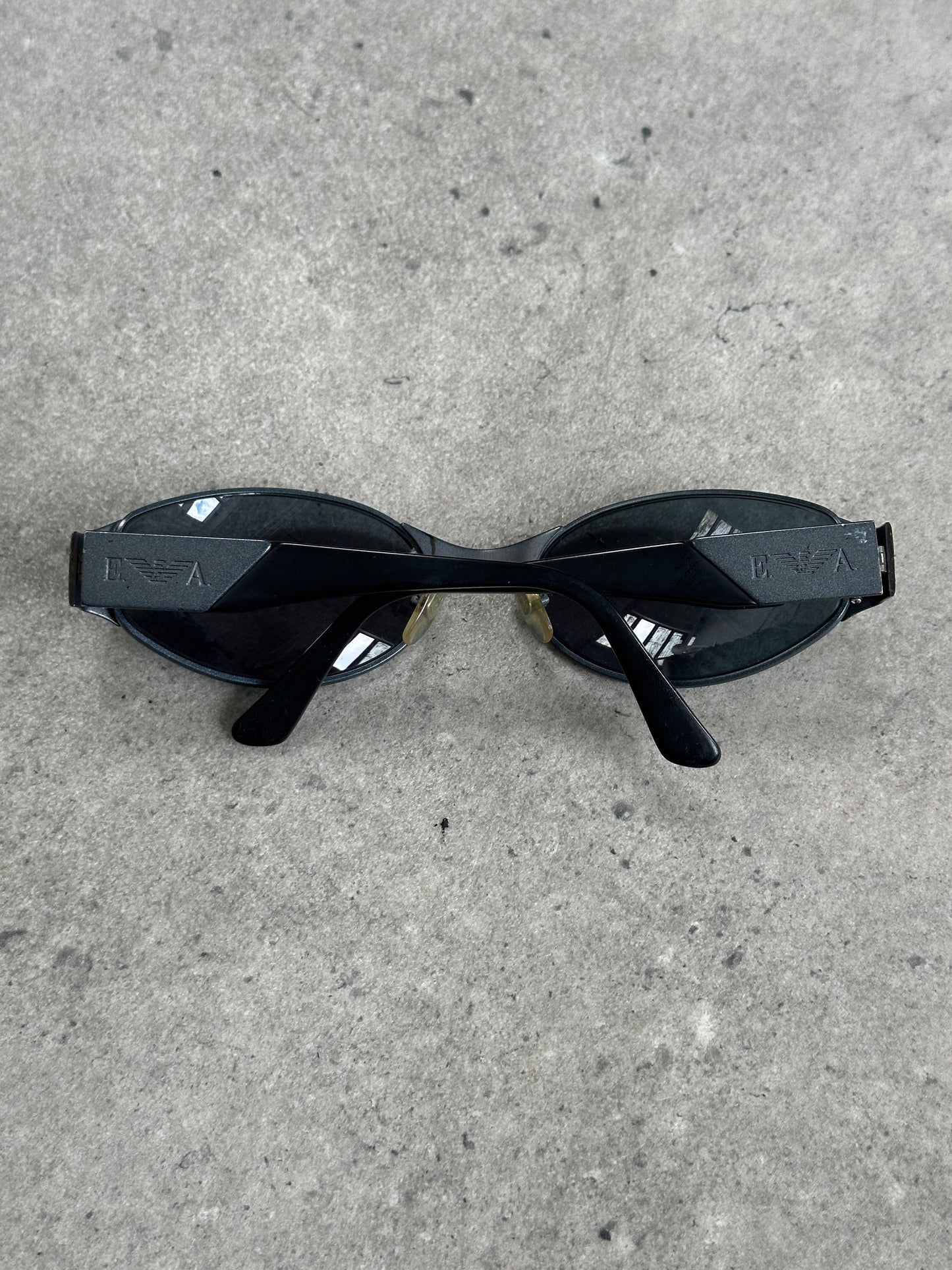 Emporio Armani 1990s Oval Logo Sunglasses