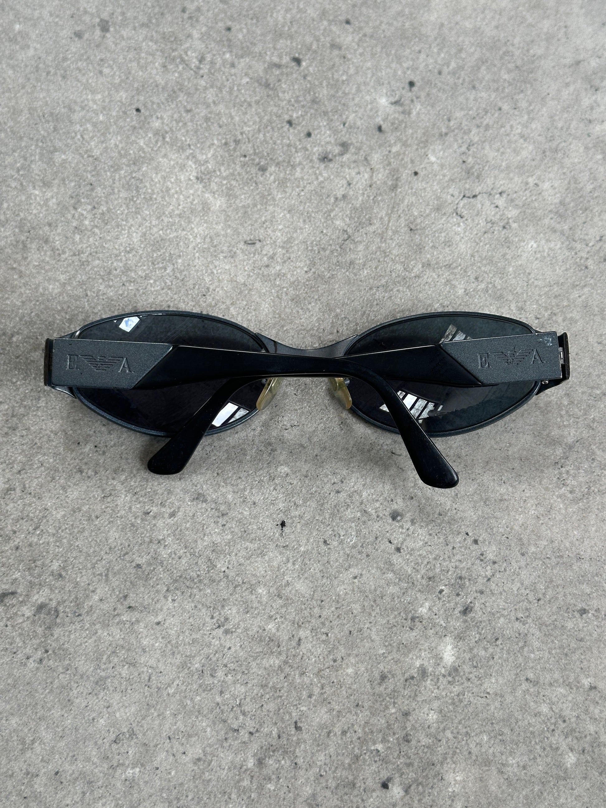 Emporio Armani 1990s Oval Logo Sunglasses