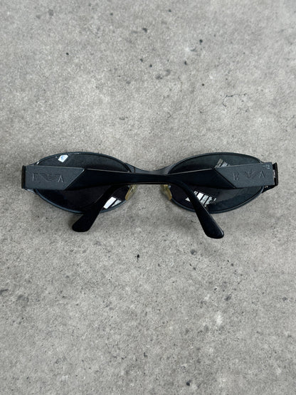 Emporio Armani 1990s Oval Logo Sunglasses