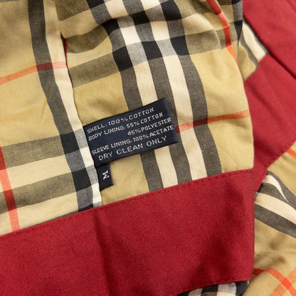 Vintage 90s Burberry Nova Check Lined Jacket Size XL | XL, Red