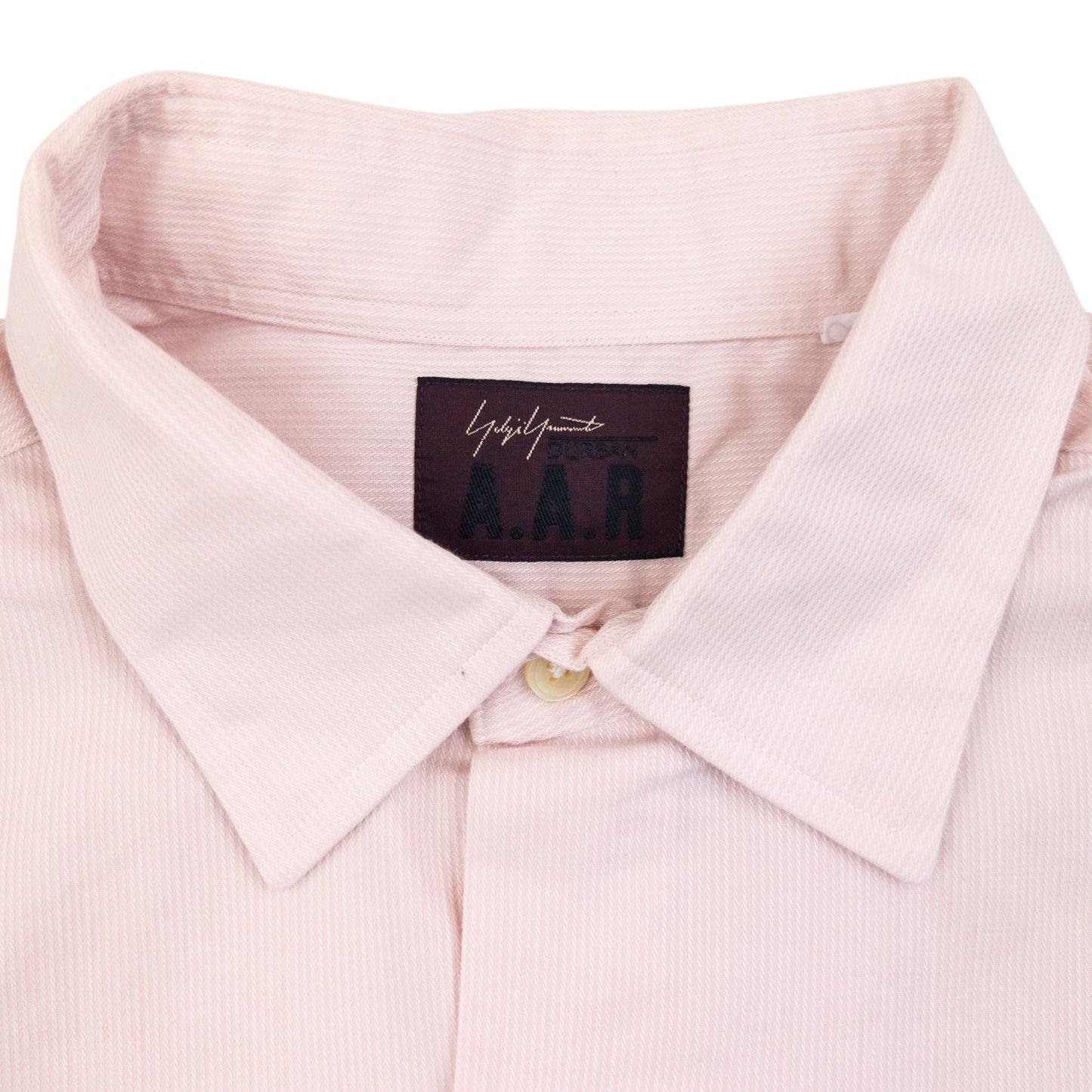 Vintage 90s Yohji Yamamoto D'Urban A.A.R Long Sleeve Button Up Shirt Size L | Large, Pink