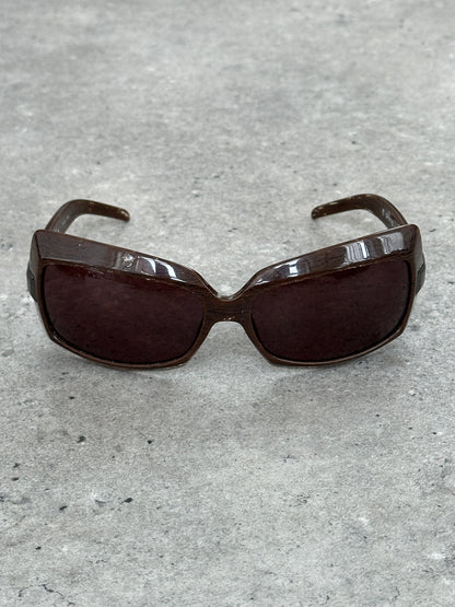 Gianfranco Ferrre 1990s Oversized Logo Sunglasses