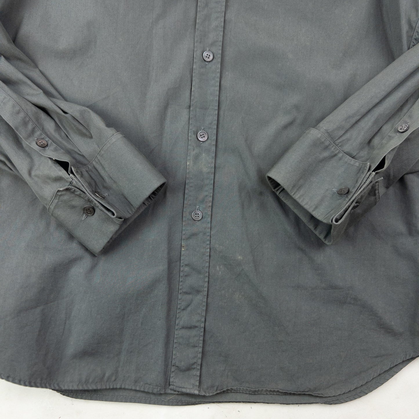 Vintage 2000s Miu Miu Long Sleeve Button Up Shirt Size M | Medium, Grey