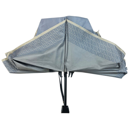 Vintage 90s Fendi Iridescent Monogram Umbrella | O/S, Grey
