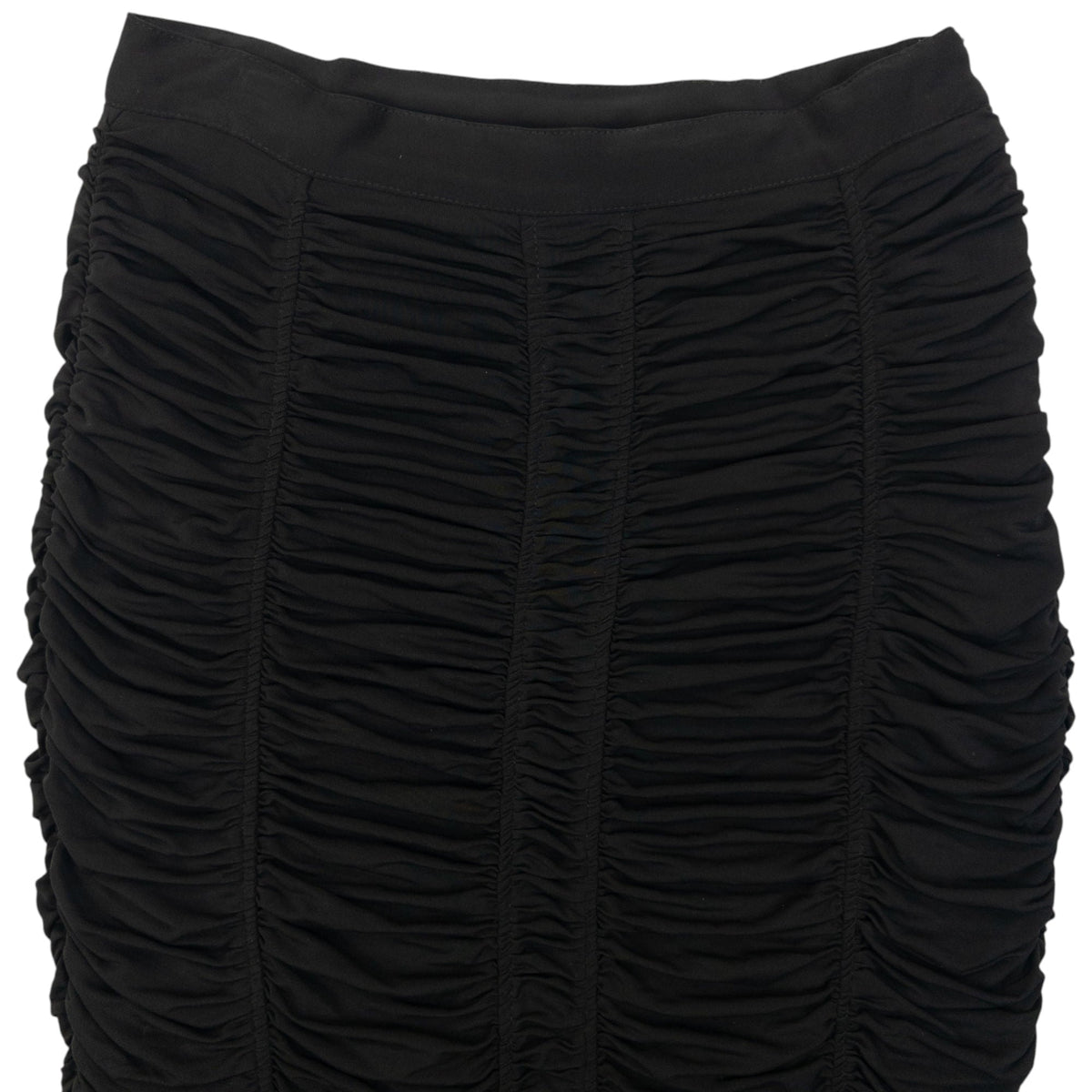 Vintage 2000s Burberry Ruched Pencil Skirt Womens Size W25 | W25, Black