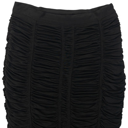 Vintage 2000s Burberry Ruched Pencil Skirt Womens Size W25 | W25, Black