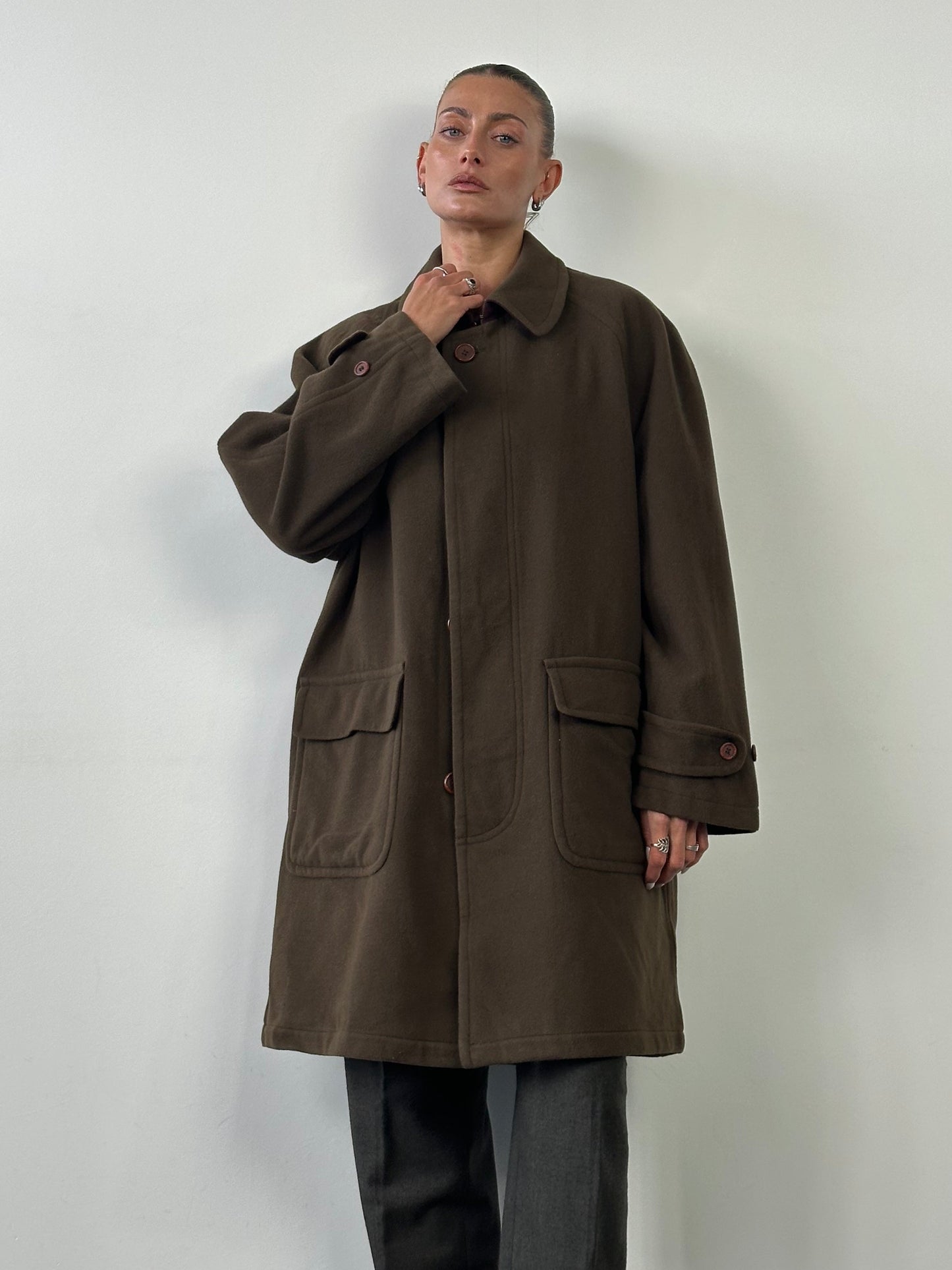 Missoni Wool Concealed Placket Coat - XXL