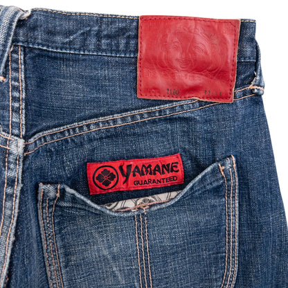 Vintage 90s Evisu Yamane Embroidered Gull Japanese Denim Jeans Size W29 | W29, Multicoloured