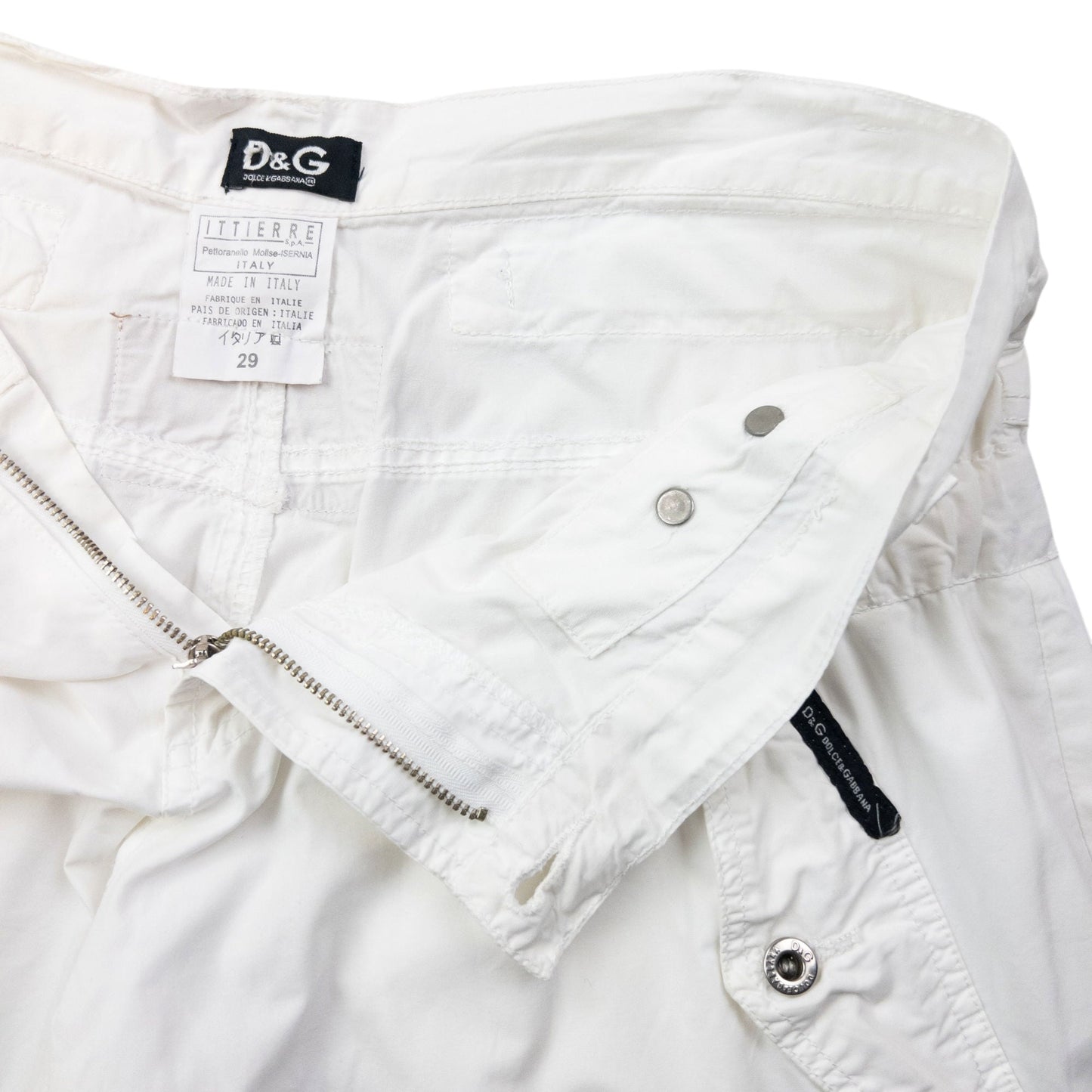 Vintage 2004 Dolce & Gabbana Adjustable Trousers Size W32 | W32, White