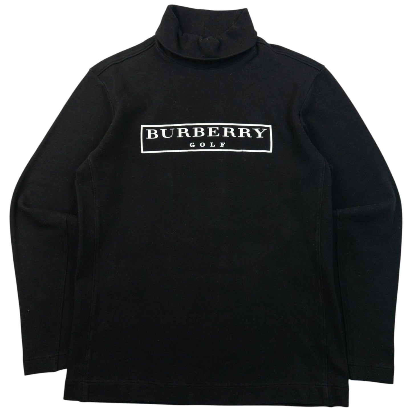 Vintage 2000s Burberry Golf Turtleneck Jumper Womens Size M | Medium, Black