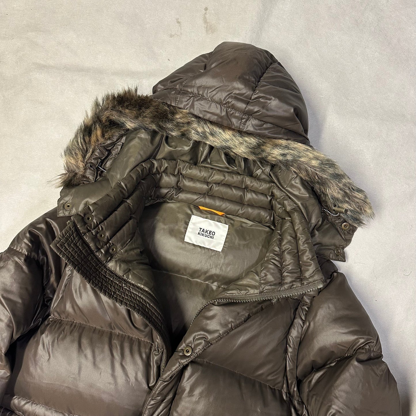 Takeo Kikuchi Puffer Jacket & Gilet With Fur Hood ( L )
