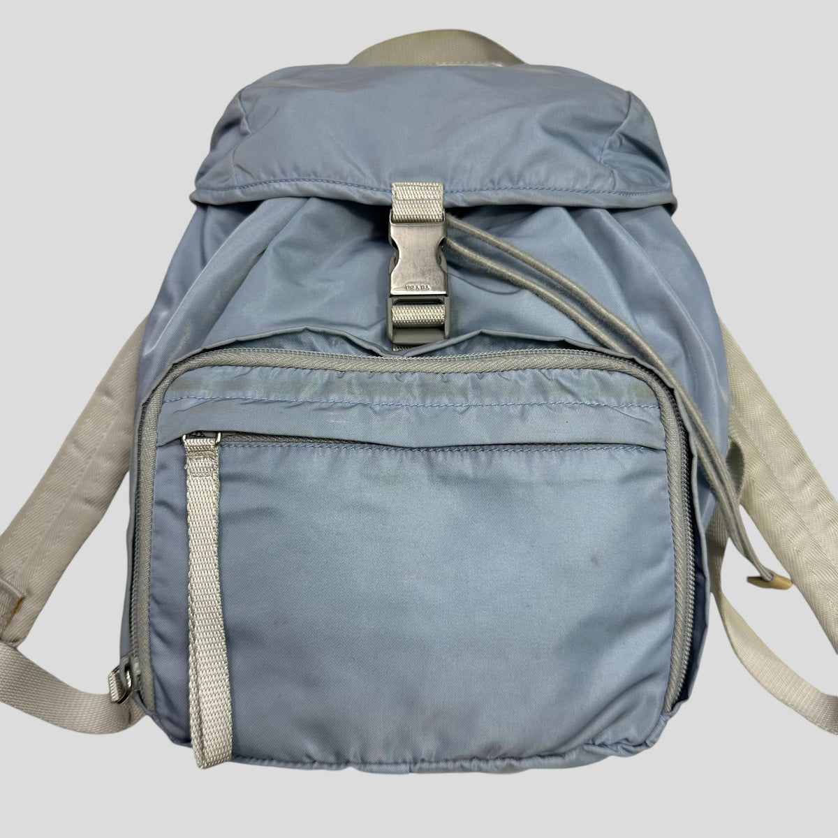 Prada Milano 00’s Nylon Multipocket Mini Backpack | O/S, Blue