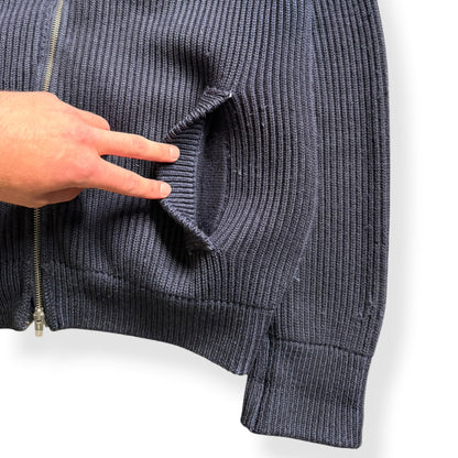 FW2006 CP Company 2in1 Knitted Jumper (L) | Large, Navy