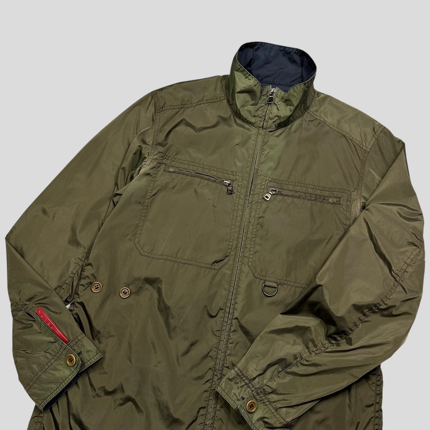Prada Sport 00’s Nylon Reversible D-ring Field Jacket - IT52 (M/L) | Default Title, Multicoloured