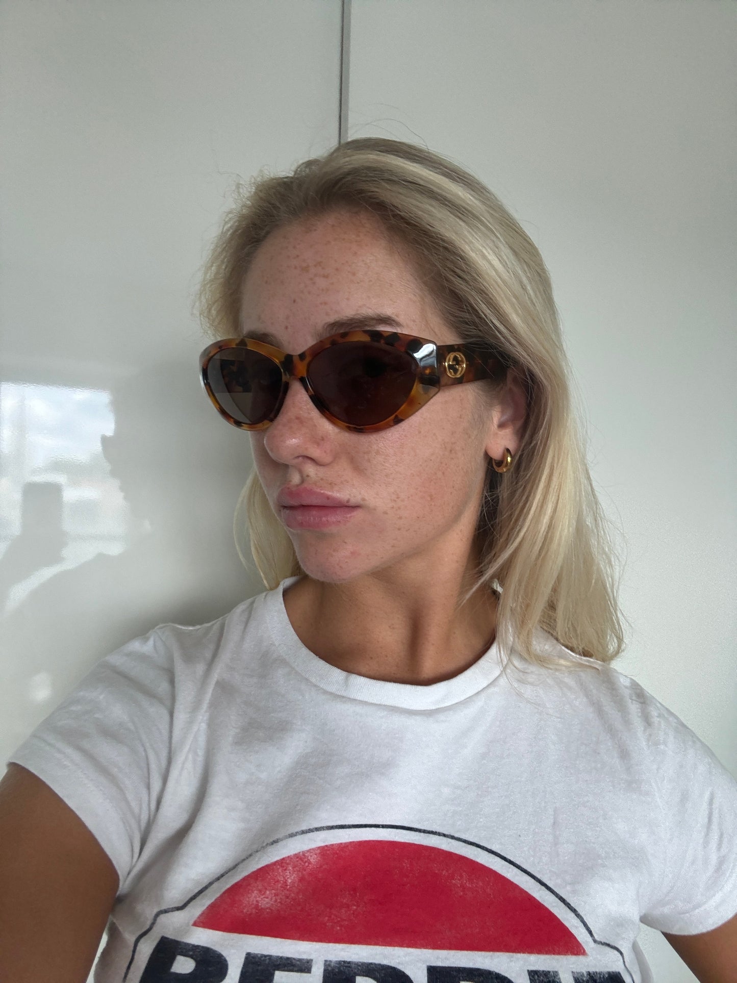 2000s Gucci Tortoise Cateye Sunglasses | O/S, Multicoloured