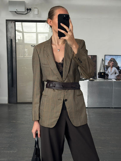 Pal Zileri x Loro Piana Tasmanian Wool Mini Check Blazer - 36R/M