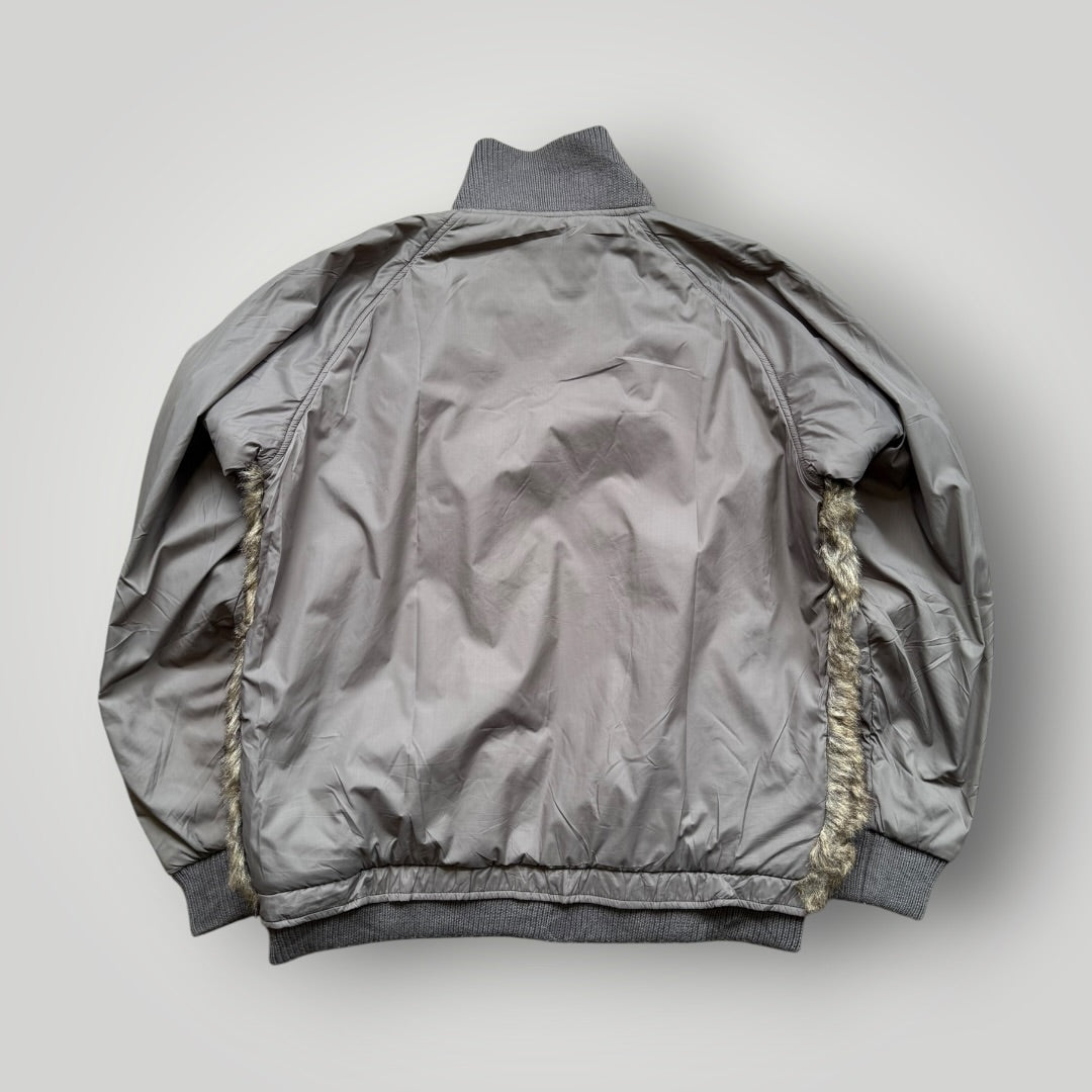 2000's Diesel Faux Fur Asymmetrical Bomber Jacket S