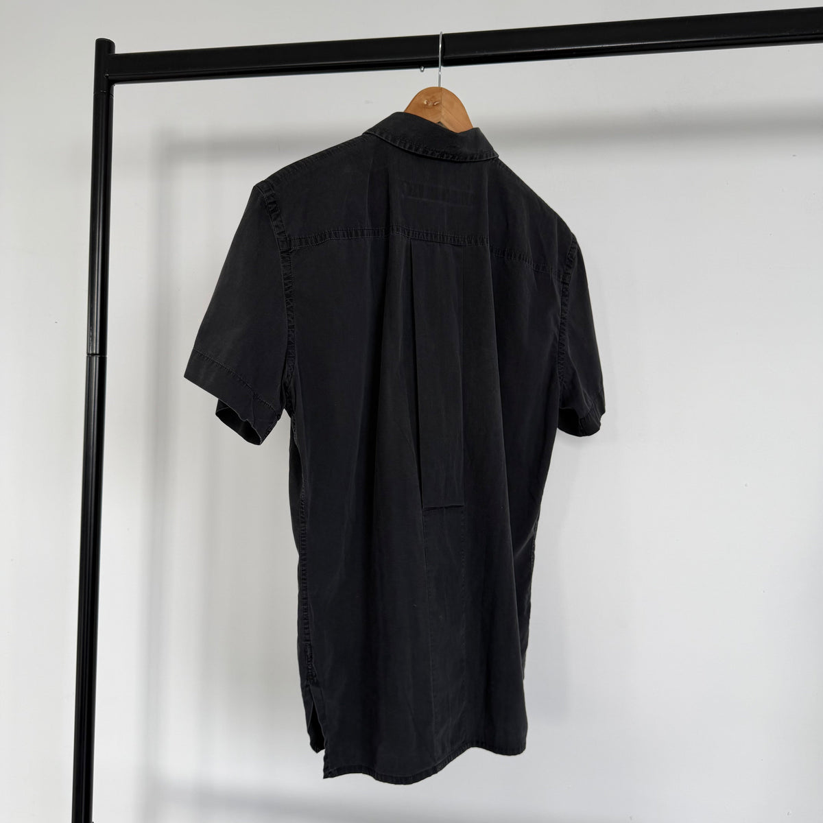 1990s dirk bikkembergs short sleeve shirt | O/S, Black