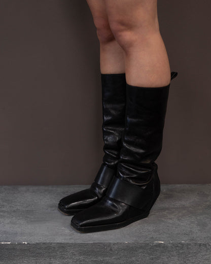 RICK OWENS BOOTS (EU 37, FITS LIKE 38) | DEFAULT TITLE, Black