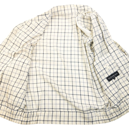 Vintage 90S YSL Yves Saint Laurent Checkered Harrington Jacket Size XS | XS, Multicoloured
