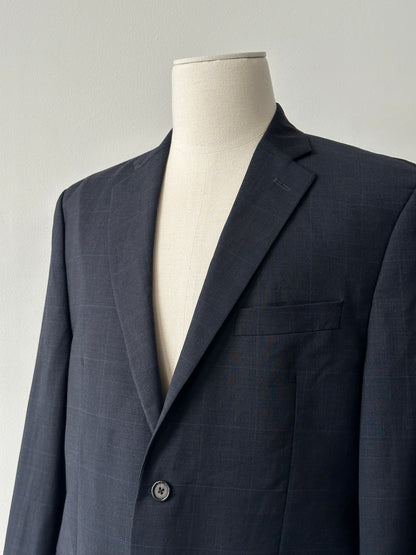 Ralph Lauren 2000s Check Pure Wool Single Breasted Blazer - 44R