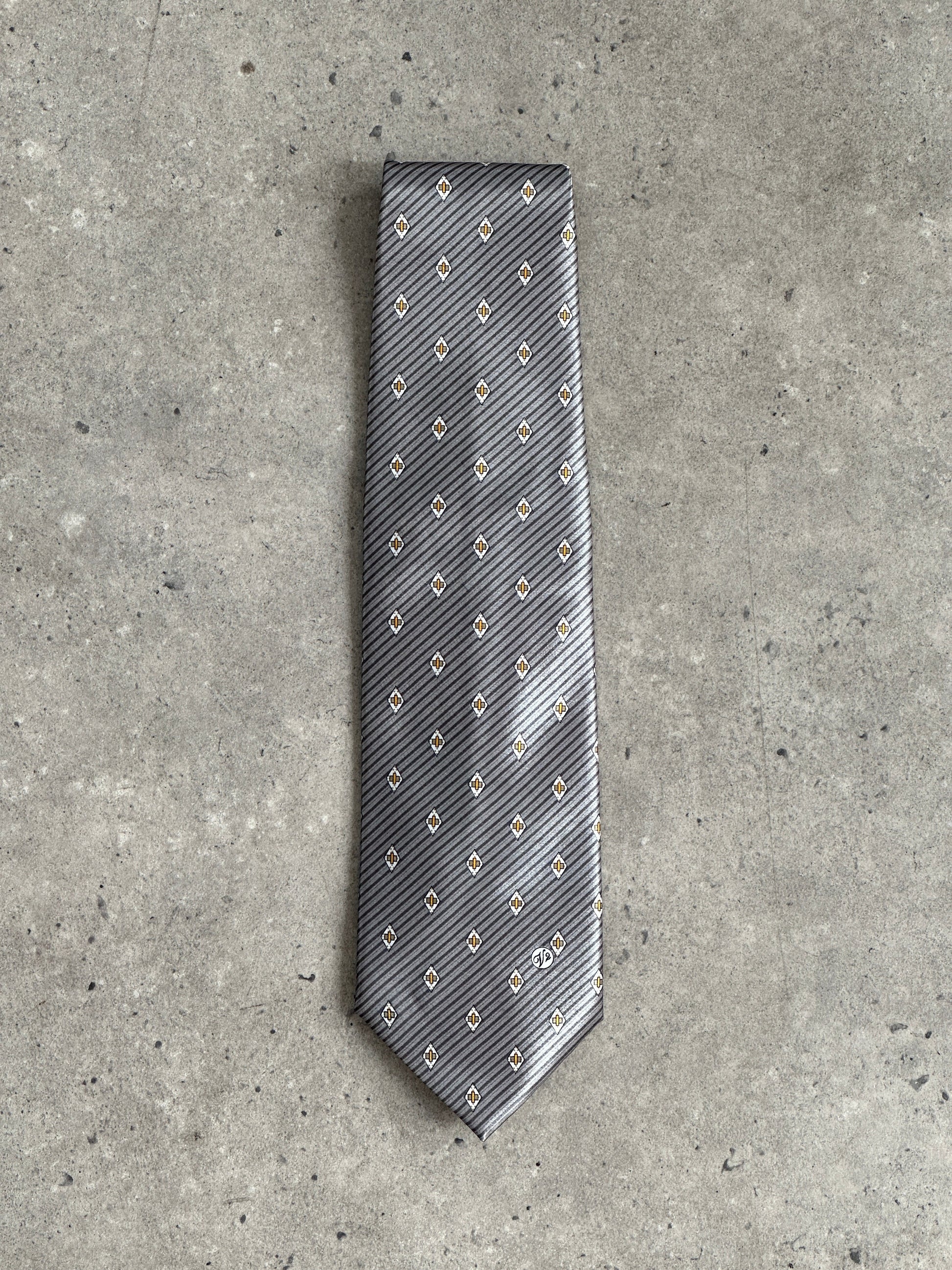 Versace Classic V2 1990s Pure Silk Logo Tie