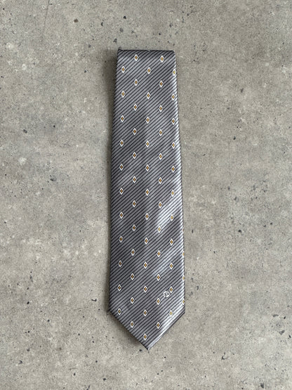 Versace Classic V2 1990s Pure Silk Logo Tie