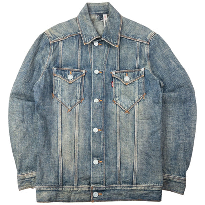Vintage 2000s Levi's Button Up Denim Jacket Size S | Small, Beige