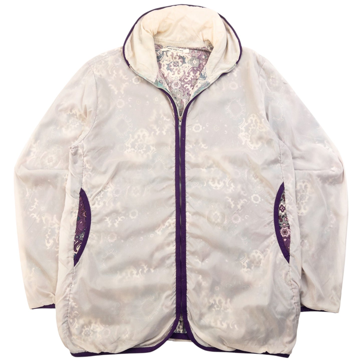 Vintage 90s Cabane De Zucca By Issey Miyake Maiden Voyage Jacket Womens Size M | Medium, Purple, White