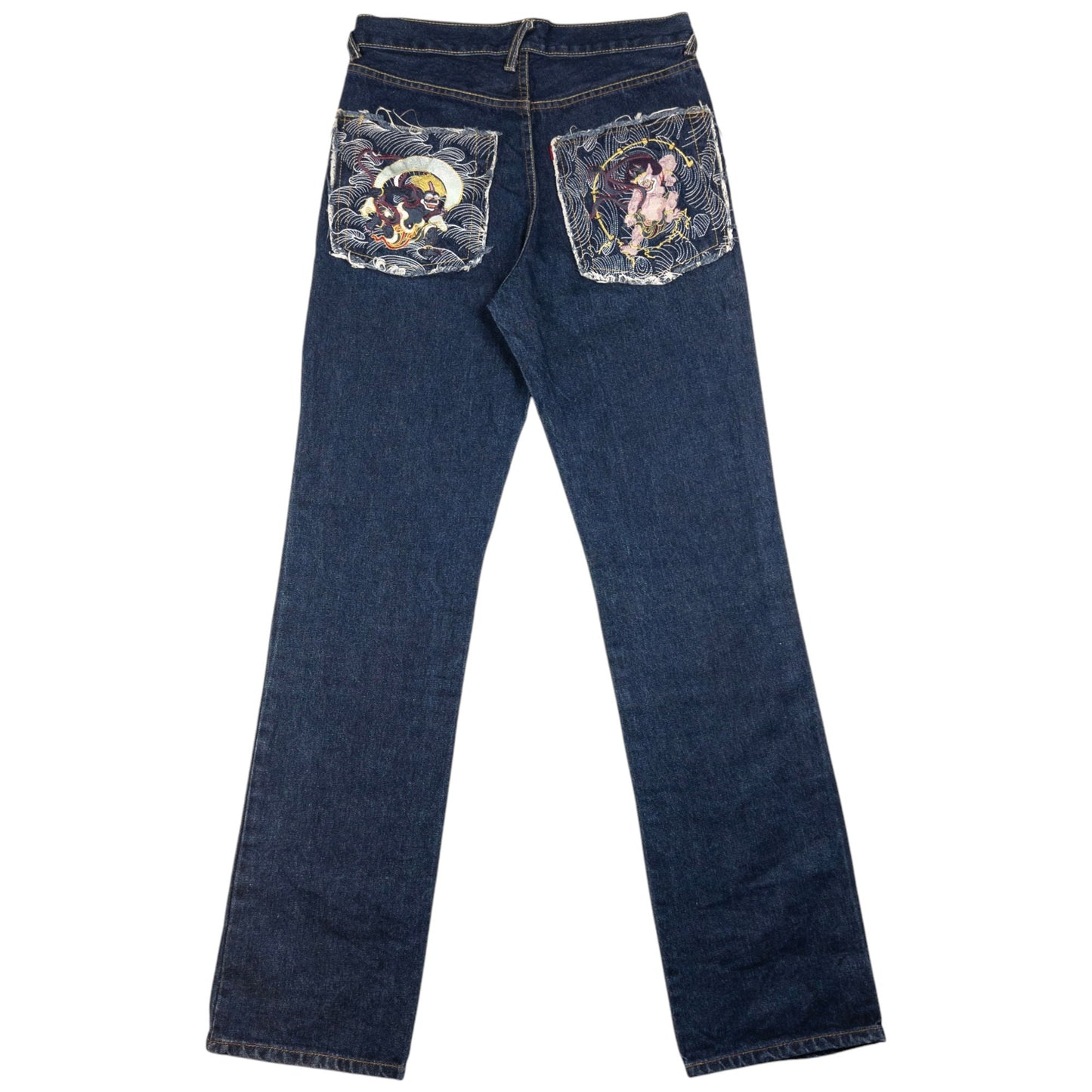 Vintage Japanese Denim Fantasy Embroidered Jeans Size W30